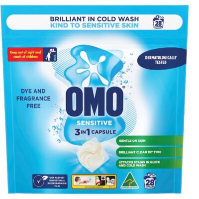 Omo Sensitive 3 in 1 Capsules 28pk