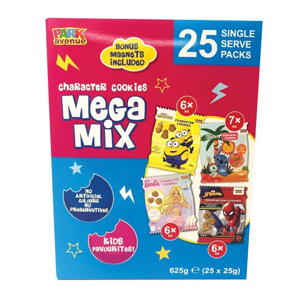 Mega Mix Character Cookies 625g