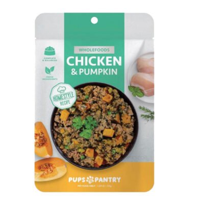 Pups in the Pantry Homestyle Chicken & Pumpkin Dog Food 255g
