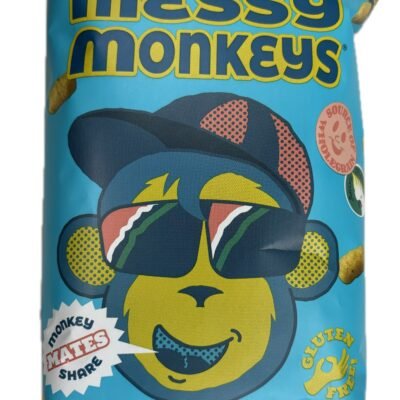 Messy Monkeys Corn Puff Sour Cream 80g